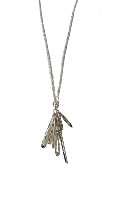 Sterling Silver Fringes Necklace (7330)
