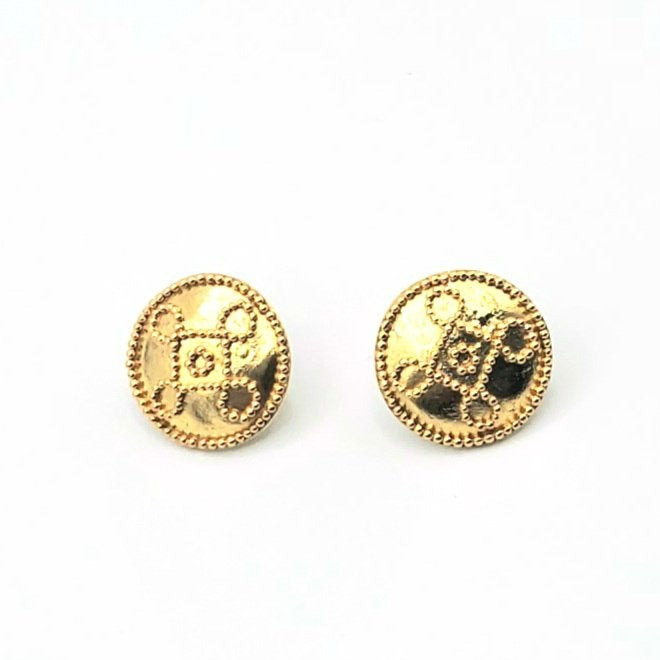 18k Gold Plated Post Earrings (MM003)