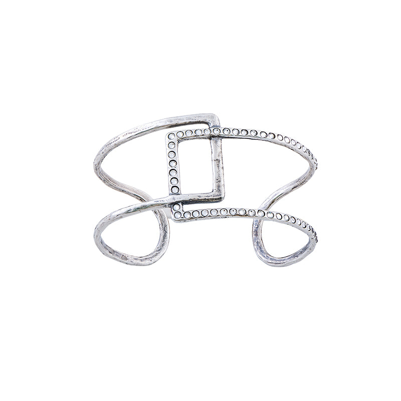 Oxidized Sterling Silver Cuff Bracelet (ES5045)
