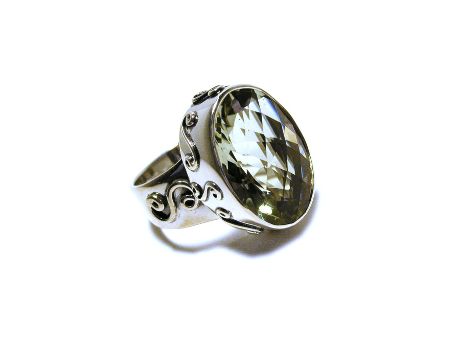 Sterling Silver Ring (1174GAM)