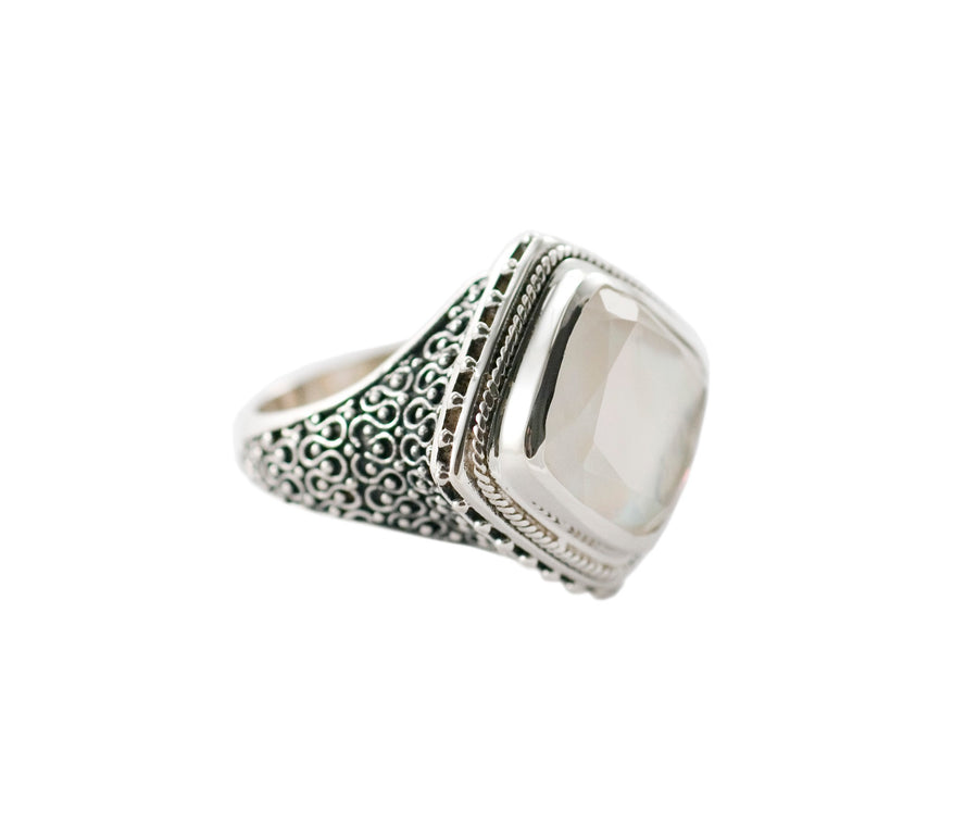 Sterling Silver Colosseum Ring (1254WMOP)