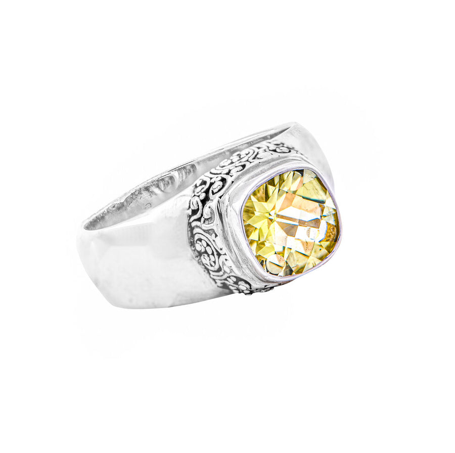 Sterling Silver Lemon Quartz Ring (161LC)