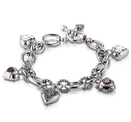 Sterling Silver Romantic Bracelet (5128G)