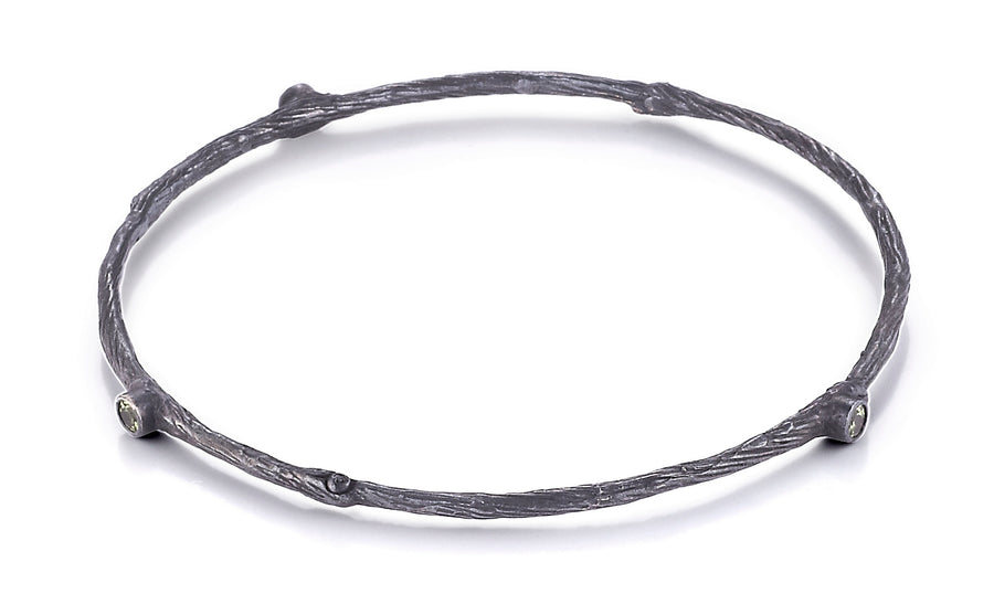 Sterling Silver Oxidized Bangles (5747-SS/OXI-PD)