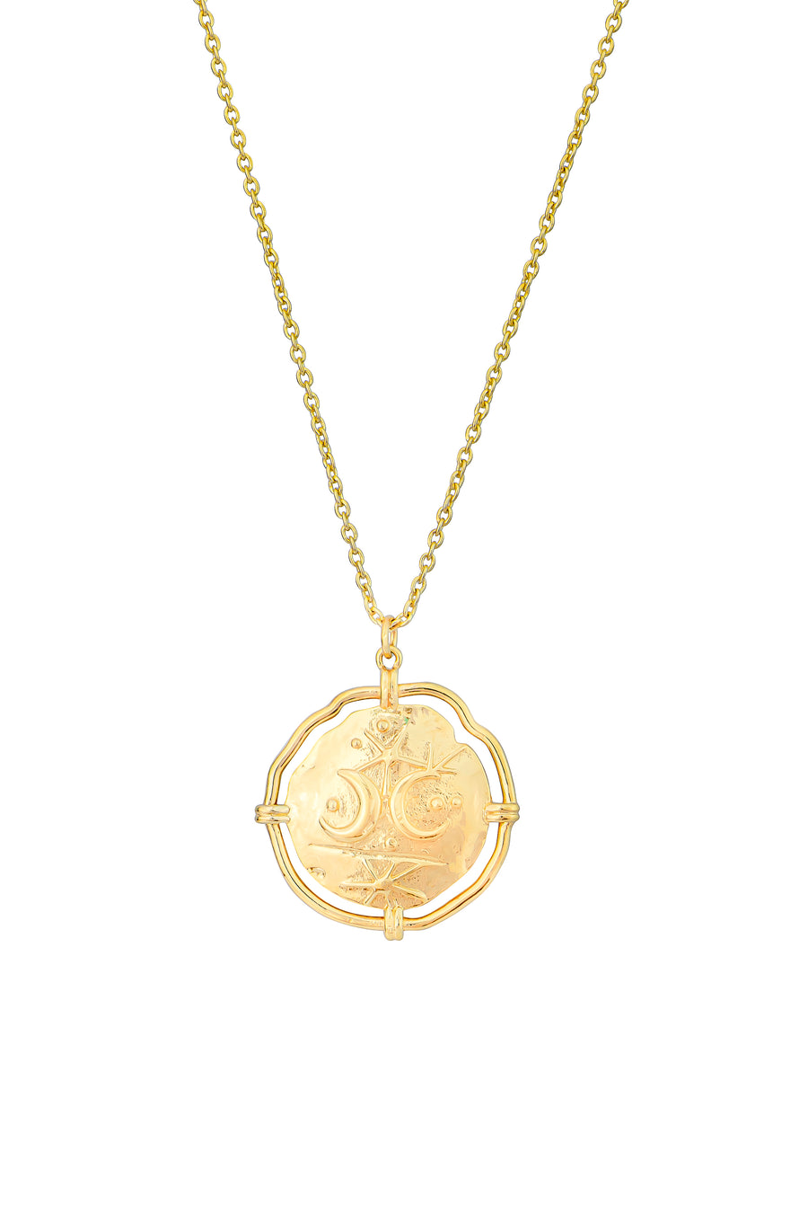 16kt. Gold Plated Sterling Silver Zodiac Necklace (813758)