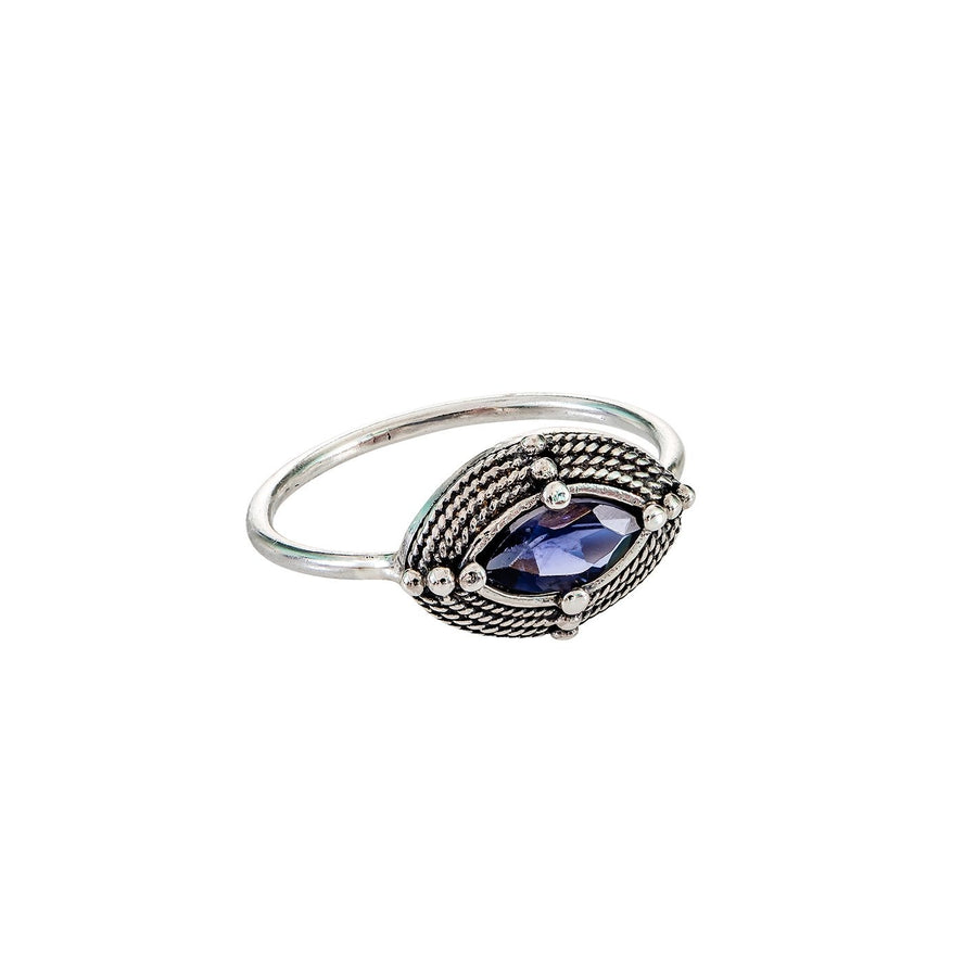 Sterling Silver Iolite Ring (ES153)